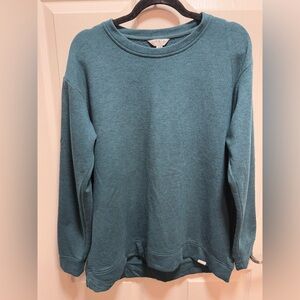 Orvis Deep Teal Pullover Sweatshirt size M